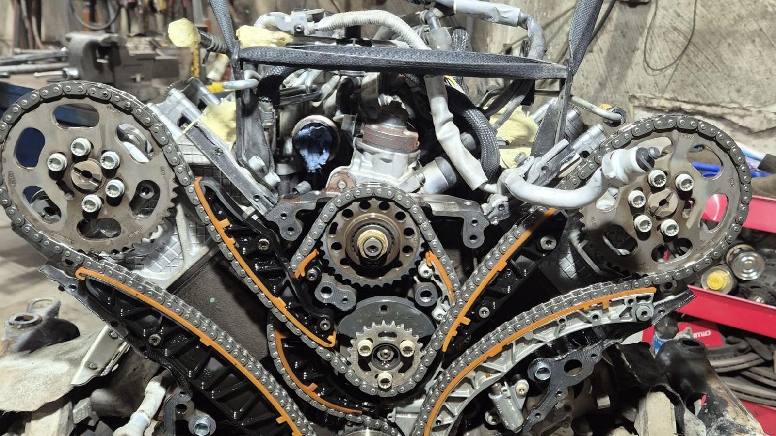 Audi A8 engine repair and timing chain replacement — Aerogroft Auto Service